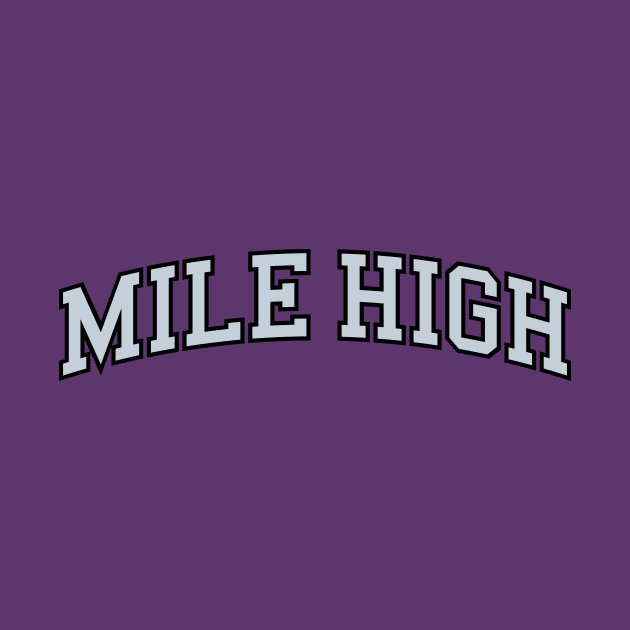 Colorado 'Mile High' Baseball Fan T-Shirt: Ignite Your Mile High Spirit with a Legendary Design! by CC0hort