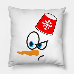 snowman face Pillow