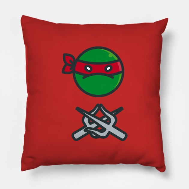 Raphael is my favorite ninja turtle Pillow by APDesign