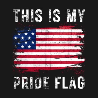 This is my pride flag 4th of july T-Shirt