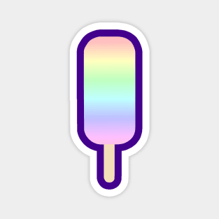 Pastel Rainbow Icecream Pop Magnet