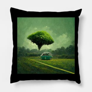 Green Car Pillow