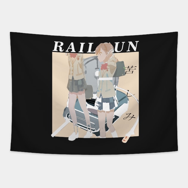 A Certain Scientific Railgun T ''ON MY WAY'' V3 Tapestry by riventis66