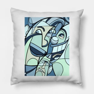 portrait cubism Pillow