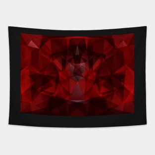 Abstract red triangle geometrical background Tapestry