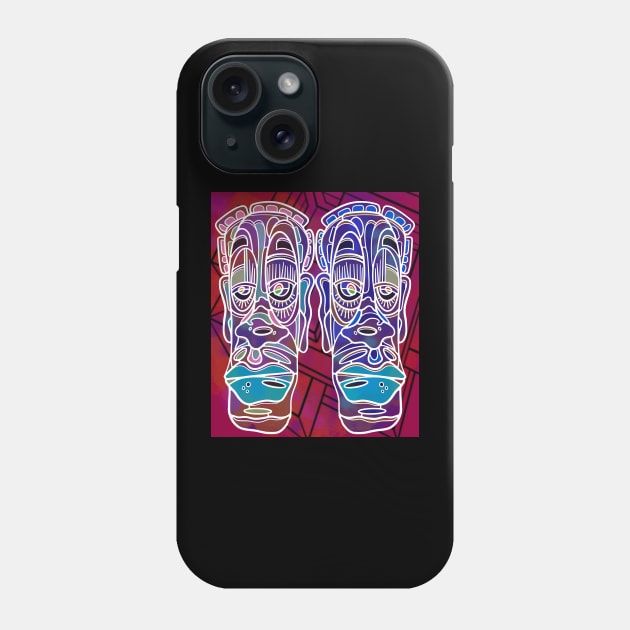 The Twins #2 - red version Phone Case by DaveDanchuk