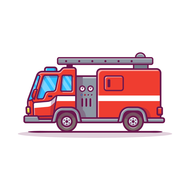 Fire Truck Cartoon by Catalyst Labs