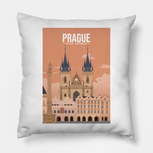 Staromestske namesti old town square czech praha prague sunset Pillow