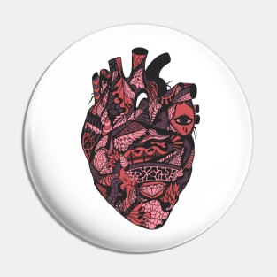 Transparent Heart Pin