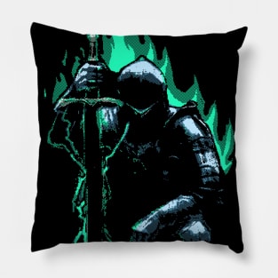 8bit templar knights art Pillow