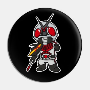 Kamen Rider X Chibi Style Kawaii Pin