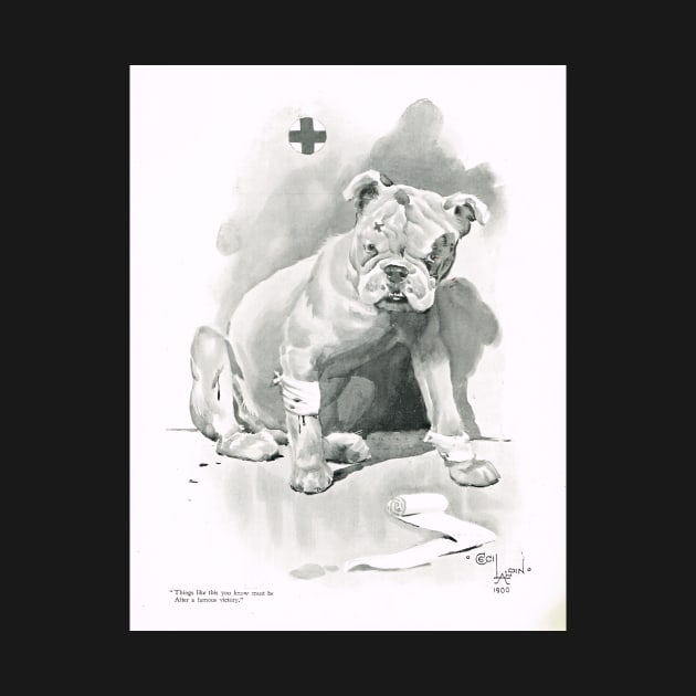 The Bulldog spirit. Injured but defiant British Bulldog, 1900, during the Second Boer war. by artfromthepast
