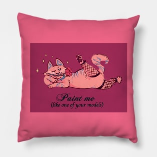 Valentine's day cat Pillow