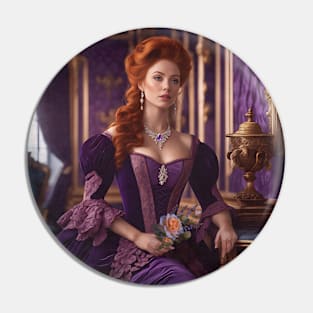 Extreme Purple - Velvet Dress Rococo Lady Pin