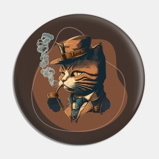 Detective Cat Pin