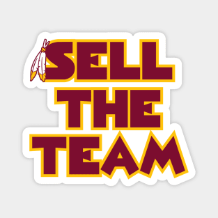 Sell The Team - White Magnet