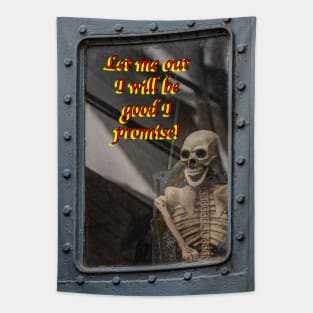 I will be Good Skeleton Tapestry