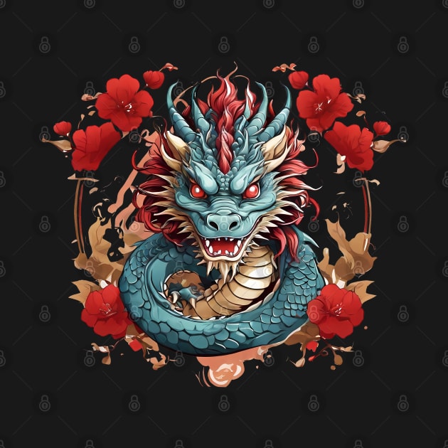 Chinese new year t-shirt,year of the dragon by Pastew Stdio