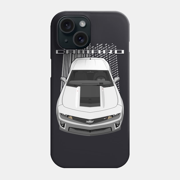 Camaro ZL1-5thgen-white Phone Case by V8social