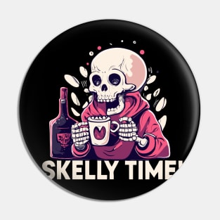 halloween but its skelly time Pin