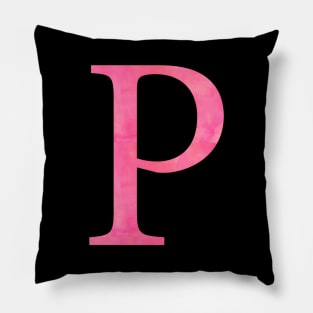 Pink P Pillow