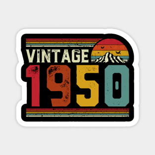 Vintage 1950 Birthday Gift Retro Style Magnet