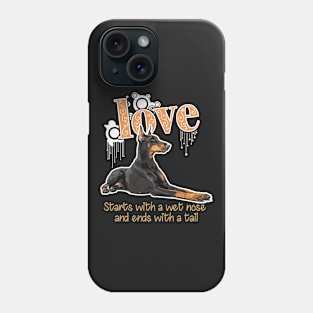 Dobie Mom print Funny Gift for Doberman Dog Mom Phone Case