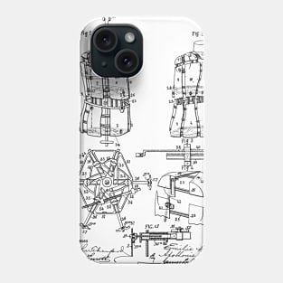 Bust Form Vintage Patent Hand Drawing Phone Case