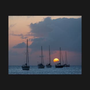 Beautiful Gros Islet Sunset Castries Saint Lucia Caribbean T-Shirt