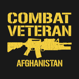 Combat Veteran - Afghanistan (vintage distressed look) T-Shirt