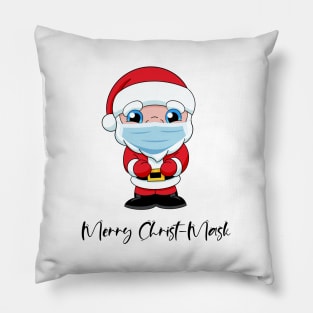 Merry Christmask face mask, quarantined Christmas 2020, Pillow