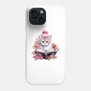 Pink Christmas Cat Phone Case