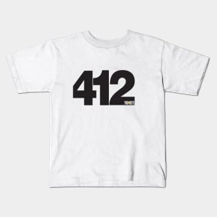 Pittsburgh 412 Skull Outline Shirts Stickers' Men's T-Shirt