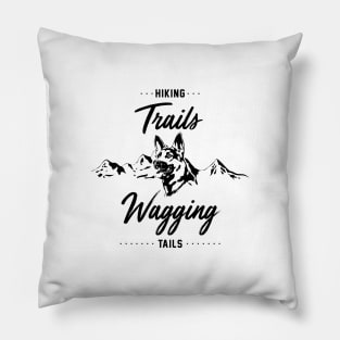 Hiking Trails Wagging Tails Pillow