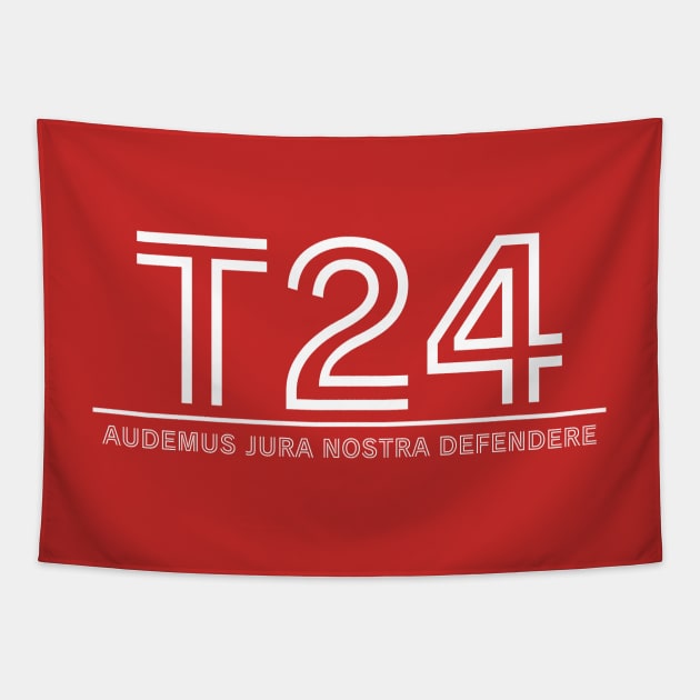 T24 - Audemus Jura Nostra Defendere - TrO - Inverted Tapestry by Political Heretic