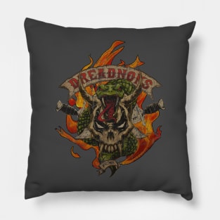 Dreadnoks Flaming Skull & Snake 1984 Pillow