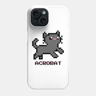 Acrobat Cat - Dark Gray Phone Case