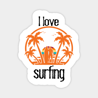 I love surfing design Magnet