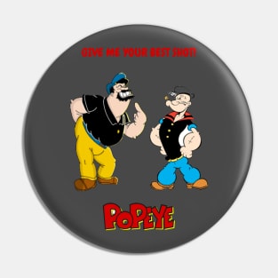 Popeye and Bluto Pin