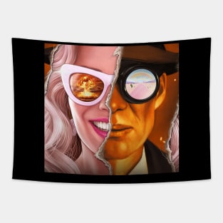 barbie oppenheimer Movie Tapestry