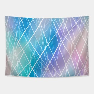 Pastel Membrane - Abstract Geometric Pattern Tapestry