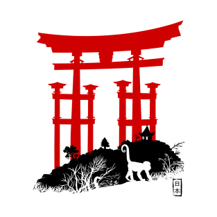 Red Torii in Japan T-Shirt