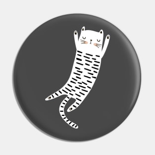 striped cat Pin