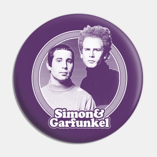 Simon & Garfunkel /// Retro Fan Art Design Pin