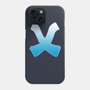 X - Blue Phone Case