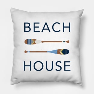 Beach House Paddles Pillow