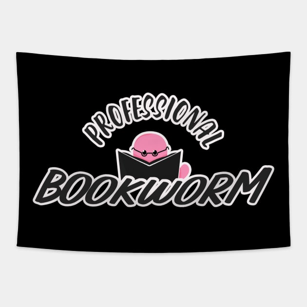 Professional Bookworm Tapestry by LetsBeginDesigns