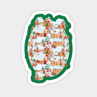 Gingerbread Village Magnet