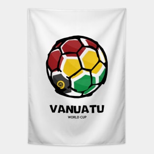 Vanuatu Football Country Flag Tapestry