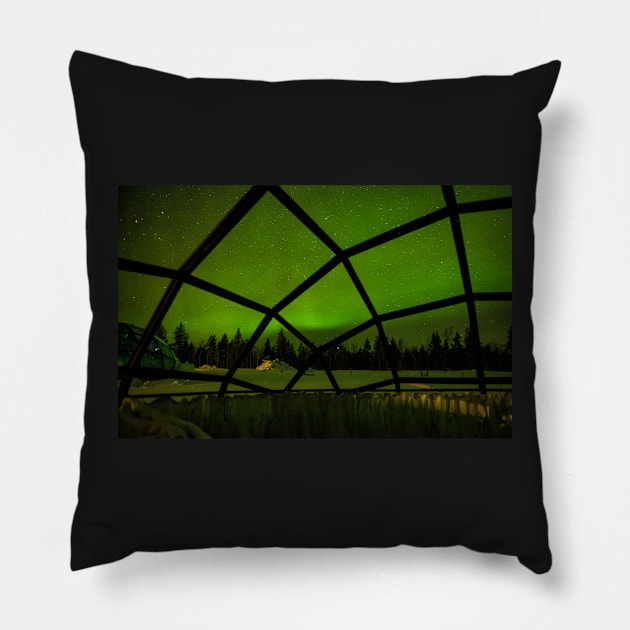 Inside the Glass Igloo Pillow by krepsher